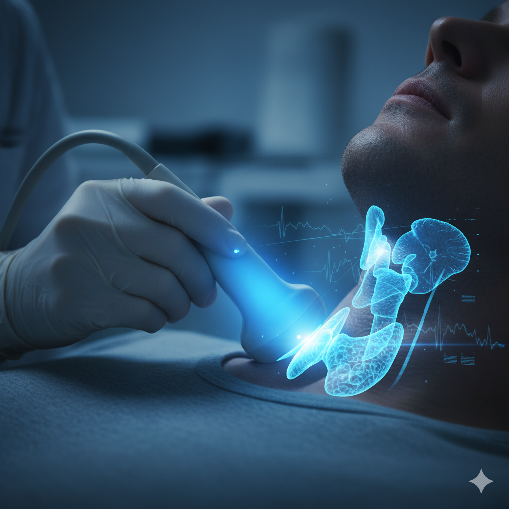 سونار الغدة الدرقية واللعابية منزلي - OnTimeScan أشعة متنقلة