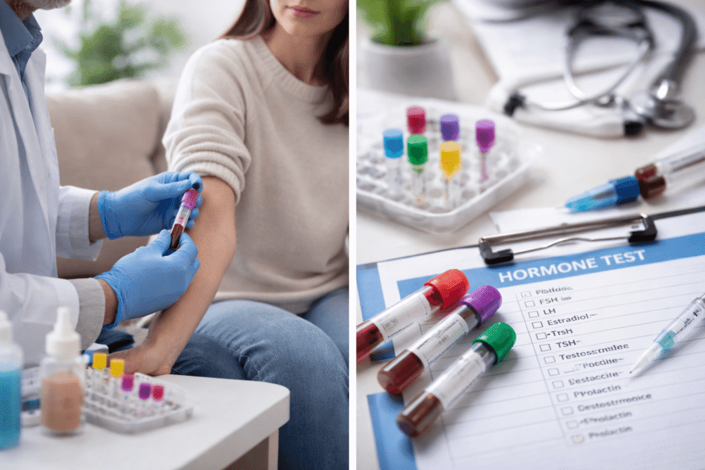 أشهر حالات طلب تحليل الهرمونات في المنزل للنساء والرجال
