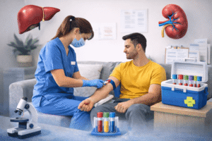 سحب الدم في المنزل بالقاهرة والجيزة مع مركز On Time Scan